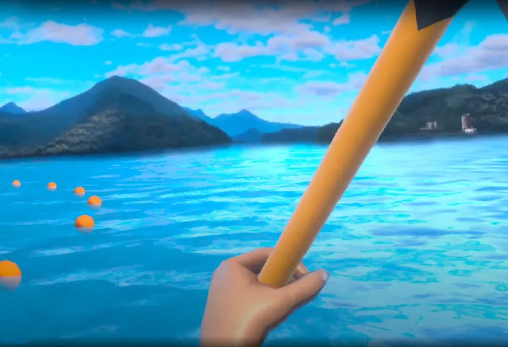 SUP racing VR simulation